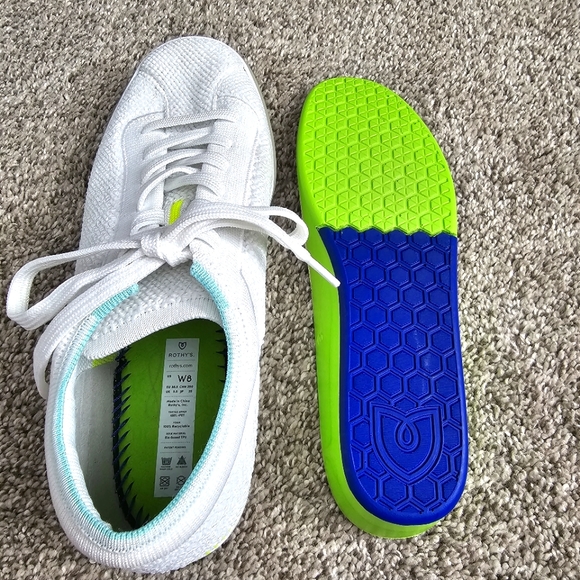 Rothys The Lace-Up Sneakers Size 8 - Picture 10 of 16